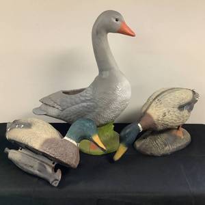 Mallard Decoys and Goose Planter