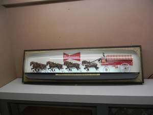 Large Vintage 1960s - Very Rare Anheuser Busch Budweiser Beer Clydesdale Lighted Sign. WORKS - APPROX 70 � By 20 � By 11 � Weighs approximately 60 to 70 pounds VERY RARE Not many left - Similar signs have sold for up to $5,000 - SEE PICTURES
