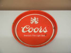 VINTAGE 13 COORS BEER TRAY - COOL PIECE - SEE PICTURES