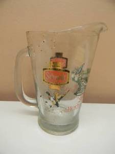 VINTAGE SCHMIDT BEER PITCHER - OLD SCHOOL - SEE PICTURES