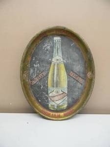 VINTAGE RARE PRE-PROHIBITION HAUENSTEIN BEER TRAY PURE AND HEALTHFUL NEW ULM, MINN. - FANTASTIC PIECE - GOOD CONDITION FOR ITS AGE - SEE PICTURES