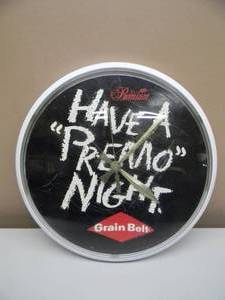 GRAIN BELT BEER CLOCK - WORKS - HAVE A PREMO NIGHT - SEE PICTURES