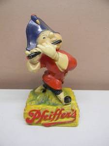 VINTAGE 1950s PFEIFFERS BEER CHALKWARE FIGURE - NICE - AWESOME PIECE - APPROX 8 - SEE PICTURES