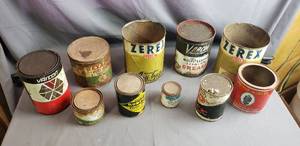 lot 37 image: Lot of Vintage Cans