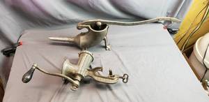 lot 59 image: Vintage Meat Grinder and Sausage Stuffer