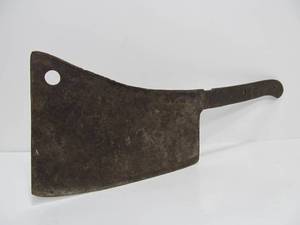 lot 68 image: Large Antique Butchers Cleaver