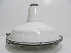lot 71 image: Vintage SPERO White Metal Industrial Light Fixture