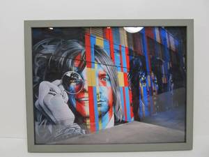 lot 106 image: The 27 Club Rock & Roll Musicians etc Framed Print