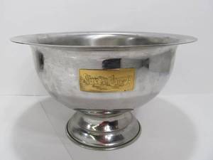 lot 108 image: Large Heavy Steel Pedestal Juve y Camps Champagne Ice Bowl