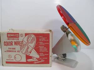 lot 171 image: Working Vintage Mid Century Motorized Color Wheel wBox
