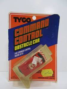 lot 180 image: NOS Vintage Tyco Command Control Obstacle Car Slot Car