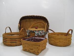 lot 50 image: Nice Group of LONGABERGER Baskets
