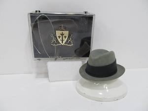 lot 30 image: Vintage 1950s-60s Miniature RESISTOL Sample Fedora Hat