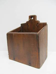 lot 212 image: Primitive Antique Wooden Wall Box