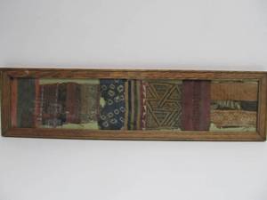 lot 330 image: Group of Early Textiles Framed