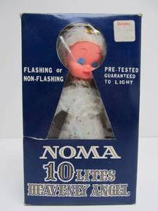 lot 267 image: Vintage Mid Century NOMA Christmas Tree Angel wBox