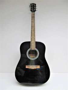 lot 268 image: MAESTRO Black Acoustic Guitar