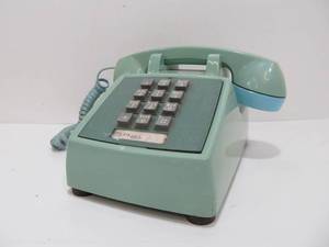 lot 316 image: Vintage Western Electric Seafoam Green Telephone