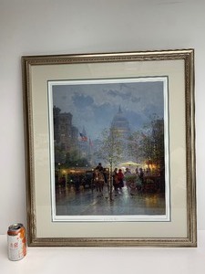 lot 339 image: Framed Numbered Special Edition G. HARVEY Print - In God We Trust