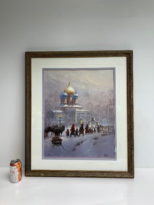 lot 340 image: Framed Signed G. HARVEY Print