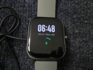 lot 2 image: Amazfit GTS Smartwatch  Lava Gray...