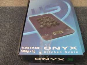 lot 37 image: American Weigh Onyx Tabletop Scale ...