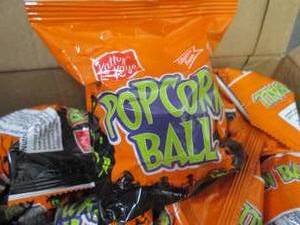 lot 73 image: Case of 40 Popcorn Balls Best Date ...