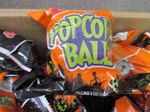 lot 76 image: Case of 40 Popcorn Balls Best Date ...