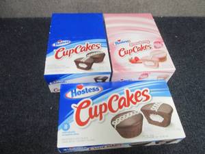 lot 89 image: 3 Boxes Hostess Cupcakes...