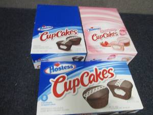 lot 90 image: 3 Boxes Hostess Cupcakes...