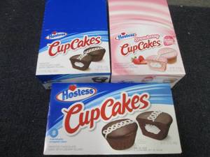 lot 121 image: 3 Boxes Hostess Cupcakes...