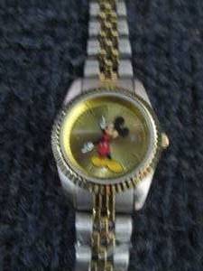 lot 125 image: Ladies Mickey Mouse Two Tone Watch...