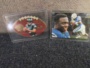 lot 133 image: 1995 Fleer Marshall Falk Card & 199...