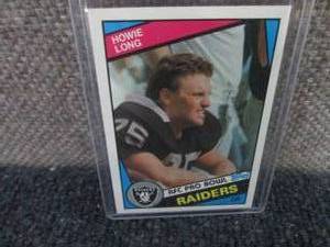 lot 140 image: 1984 Topps Howie Long Card...