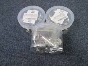 lot 182 image: 3 Pks 1.5 inch Metal Magnet Clips...