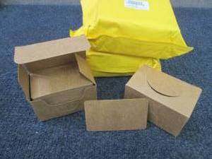 lot 190 image: 6 pks Blank Index Cards Kraft Paper...