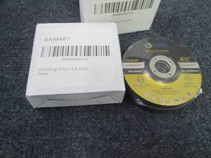 lot 197 image: 2- 5pks SATC 4.5 inch Grinding Whee...