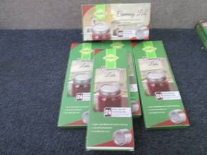 lot 207 image: 196 Aozita Wide Mouth Canning Lids...
