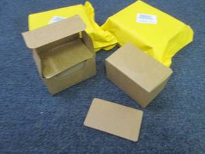 lot 220 image: 6 pks Blank Index Cards Kraft Paper...