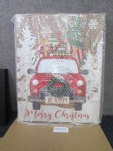 lot 259 image: Lit Christmas Truck Wall Decor...