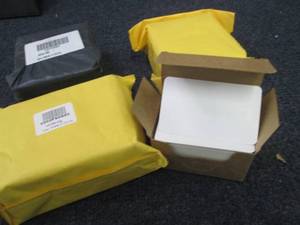 lot 262 image: 6 pks Blank Index Cards White Kraft...