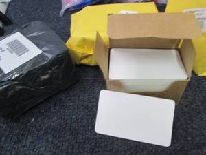 lot 264 image: 6 pks Blank Index Cards White Kraft...