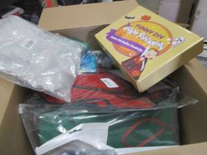 lot 276 image: Box of Assorted Small Overstock Ite...