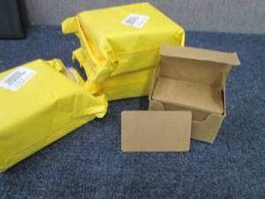 lot 280 image: 6 pks Blank Index Cards Kraft Paper...