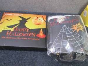 lot 283 image: Halloween Lights, Spider Web...