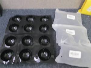 lot 294 image: 4- 2pks Semi-sphere Silicone Molds...