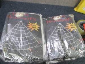 lot 298 image: 2 Halloween Yard Spider Webs...