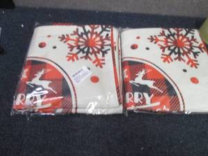 lot 312 image: 2- 4pks Christmas Pillow Covers 20x...