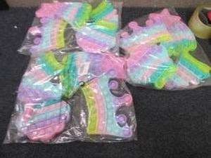 lot 314 image: 3- 4pks Pop-it Fidget Toys...