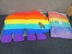 lot 327 image: 2 Large Elephant Pop-It Toys...